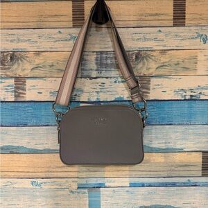 Ted Baker Gray Belt Bag with Patterned Strap